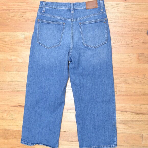 Madewell Slim Wide-Leg Crop Jeans Womens 28P - Picture 2 of 6
